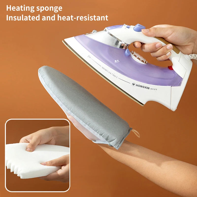 1 ks látková ručná žehliaca doska Žehliaca doska pre malé domáce žehlenie Rukavice proti žehleniu Izolovaná ručná žehliaca podložka pre domácnosť
