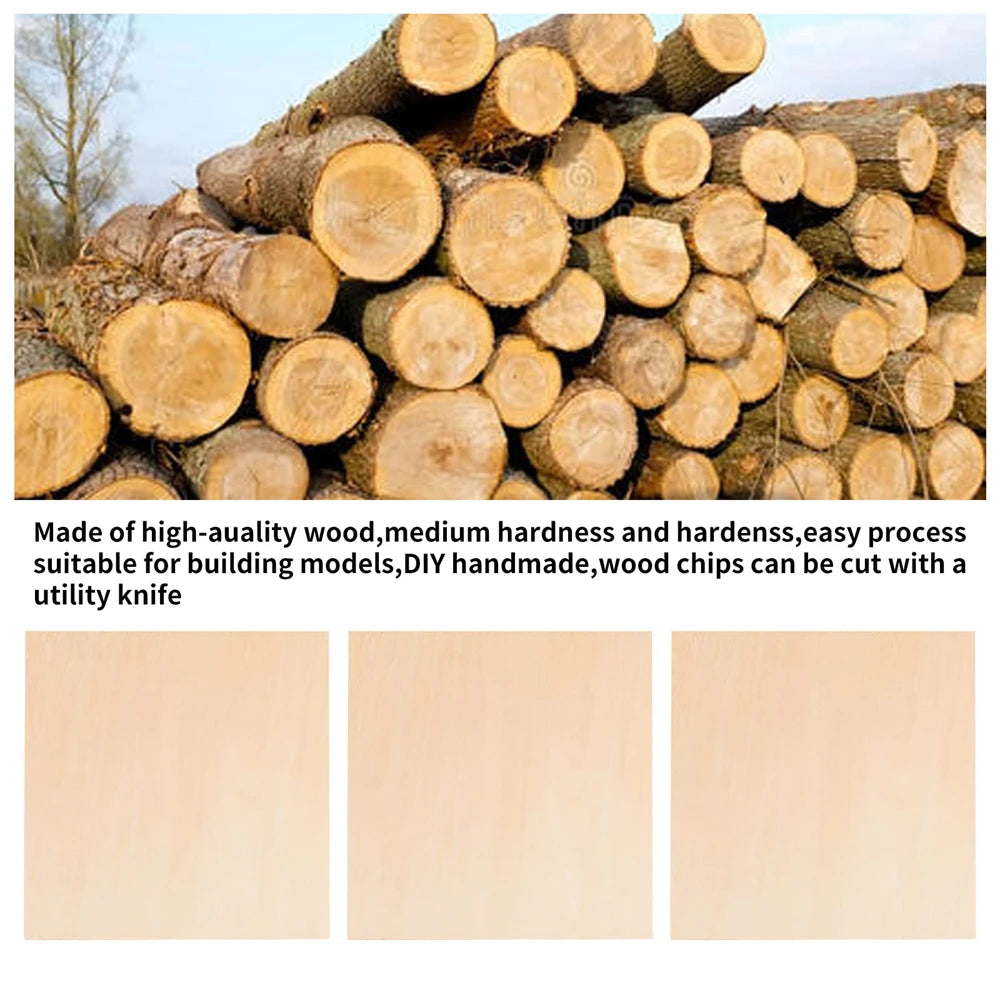 10 KS nedokončených kúskov dreva na laserové gravírovanie a rezanie remeselné projekty Kresba Maľovanie Drevogravírovanie