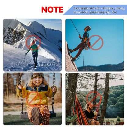 Rybárstvo CC1 6 ks Kľúčenka z hliníkovej zliatiny Vonkajšie kempingové lezenie Snap Clip Lock Spona Háčik Rybárske príslušenstvo