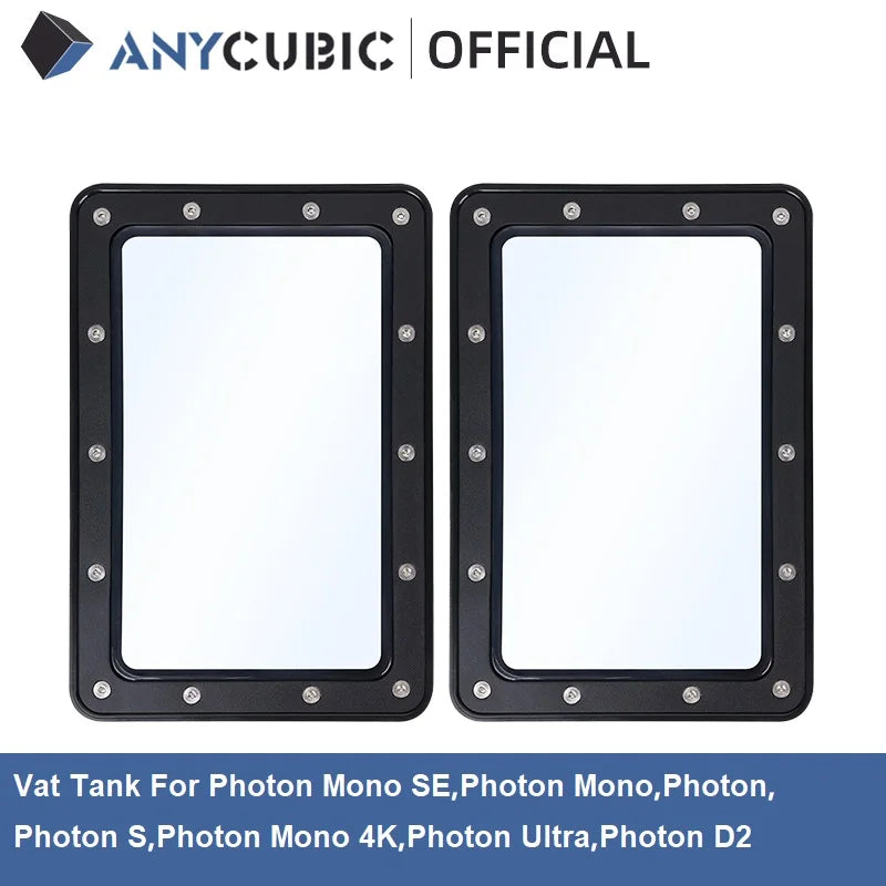 ANYCUBIC Photon Mono Príslušenstvo UV Resin Vat Tank, 2K monochromatická LCD obrazovka, základná doska, FEP film