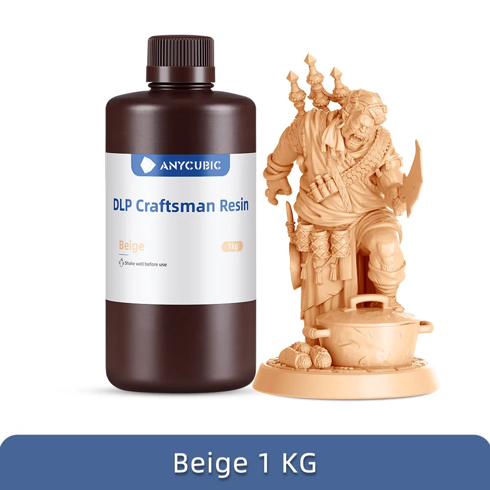 ANYCUBIC DLP Craftsman Resin DLP Exkluzívne živice Dlhá životnosť Vysoko presný 3D tlačový materiál vyvinutý pre Photon Ultra