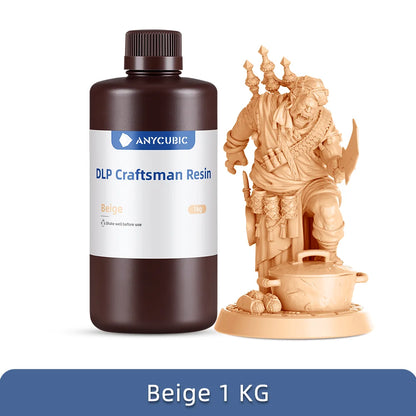 ANYCUBIC DLP Craftsman Resin DLP Exkluzívne živice Dlhá životnosť Vysoko presný 3D tlačový materiál vyvinutý pre Photon Ultra