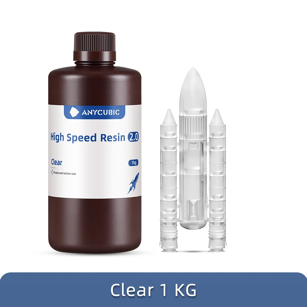 Vysokorýchlostná živica ANYCUBIC 5x rýchlejšia rýchlosť tlače UV živica s nízkou viskozitou pre 3D LCD tlačiareň Photon Mono M5S