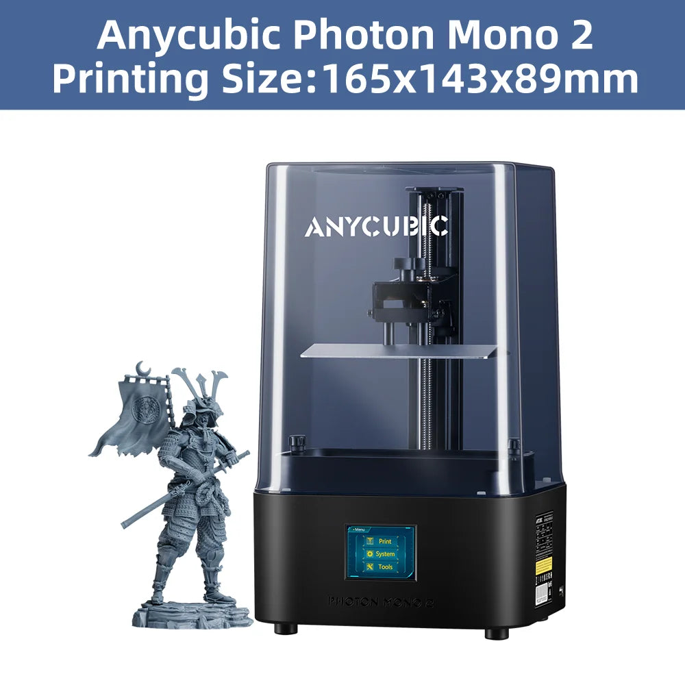 3D tlačiareň ANYCUBIC Photon Mono 2 3D tlačiareň 6,6-palcová UV živica fototvrdnutie 4K+ LCD s vysokým rozlíšením Veľkosť tlače 165*143*89mm