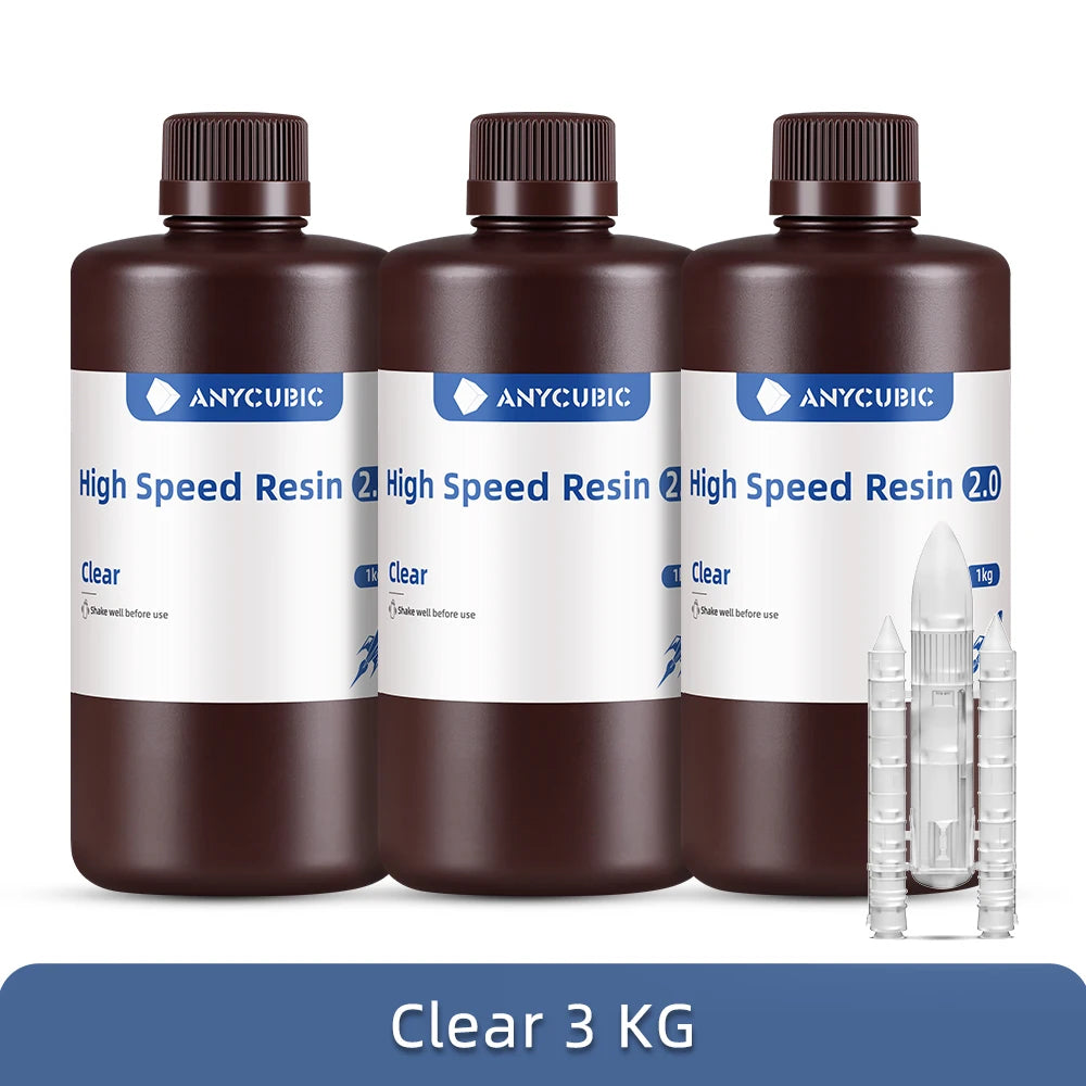 Vysokorýchlostná živica ANYCUBIC 5x rýchlejšia rýchlosť tlače UV živica s nízkou viskozitou pre 3D LCD tlačiareň Photon Mono M5S