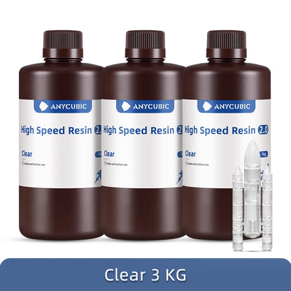 Vysokorýchlostná živica ANYCUBIC 5x rýchlejšia rýchlosť tlače UV živica s nízkou viskozitou pre 3D LCD tlačiareň Photon Mono M5S