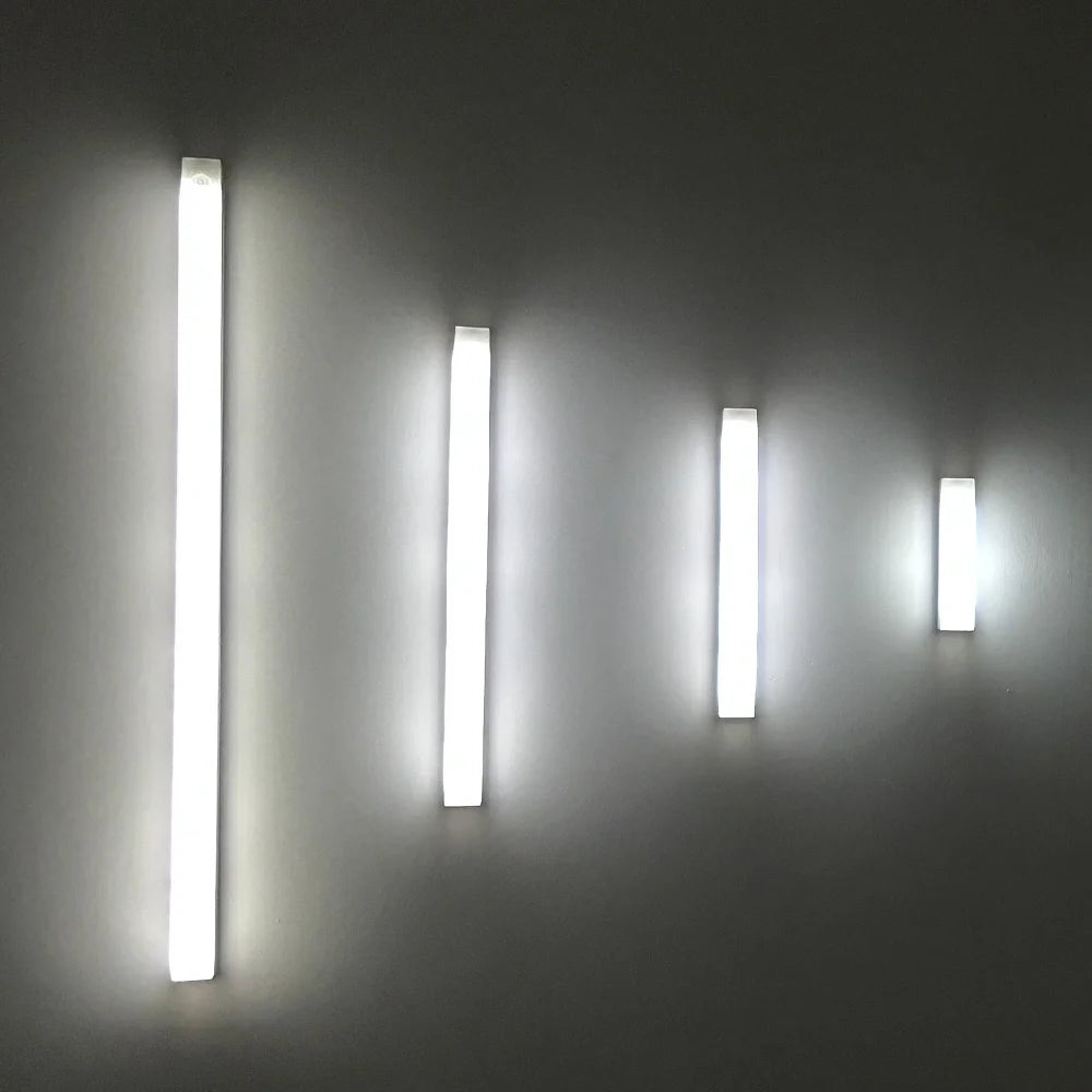 Dobíjacie LED pohybové čidlo nočné svetlo pod skrinkou Bezdrôtová lampa do kuchynského šatníka Nočná indukčná lišta