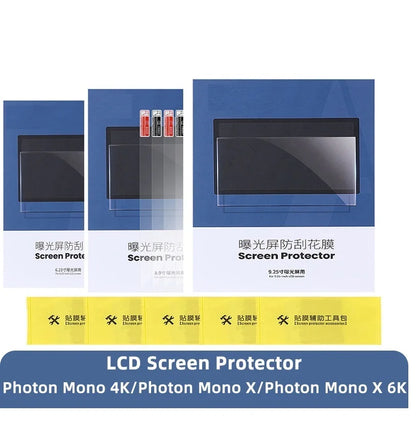 ANYCUBIC 3D diely tlačiarne 5ks súprava ochrany LCD obrazovky pre Photon Mono 4K, Photon Mono X (6K) 6,23/8,9/9,25 palca