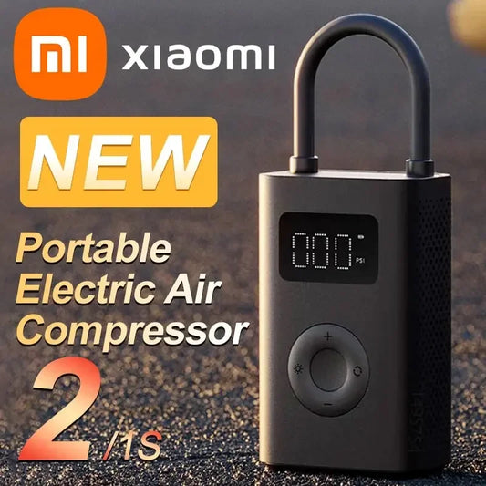 Xiaomi Mijia Air Pump 2 Mini prenosný elektrický vzduchový kompresor s 25% zvýšením rýchlosti Treasure 150PSI Type-C LED multifunkčný nafukovač Xiomi