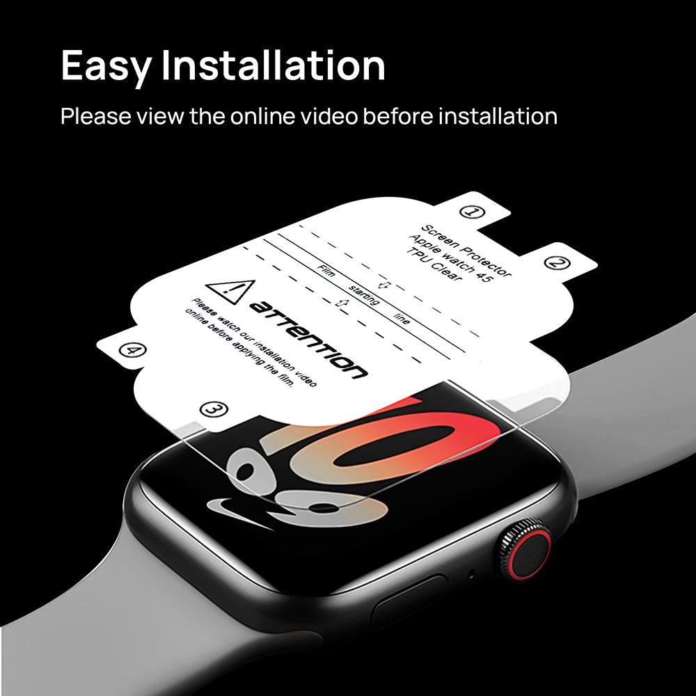 SODI SP04 8-Pack Screen Protector for Apple Watch S9/S8/S7(45mm)