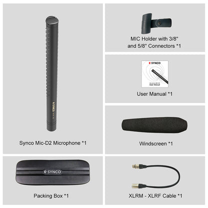 SYNCO D2 Hypercardioid Shotgun Microphone