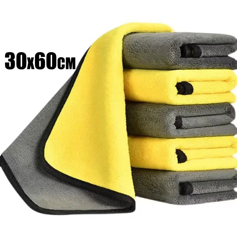 5ks Utierka pre automobilový priemysel z ultrajemných vlákien Zahustená čistiaca handrička Utierka na umývanie a sušenie automobilov Utierka Mäkká a vysoká absorpcia