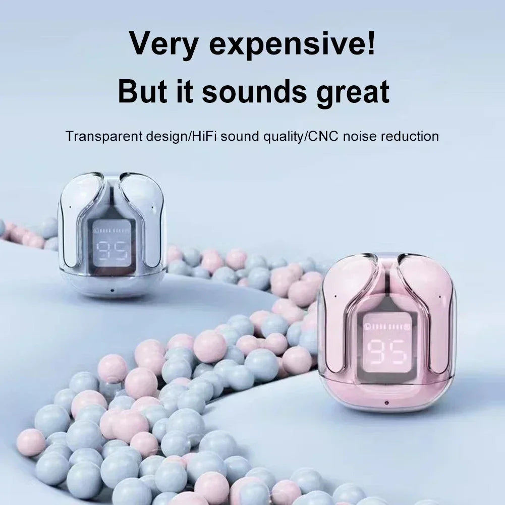 T2 Wireless Mini Earbuds LED Power Digital Display Bezdrôtová náhlavná súprava TWS Stereo Sound Bluetooth slúchadlá 5.3 pre Xiaomi iphone