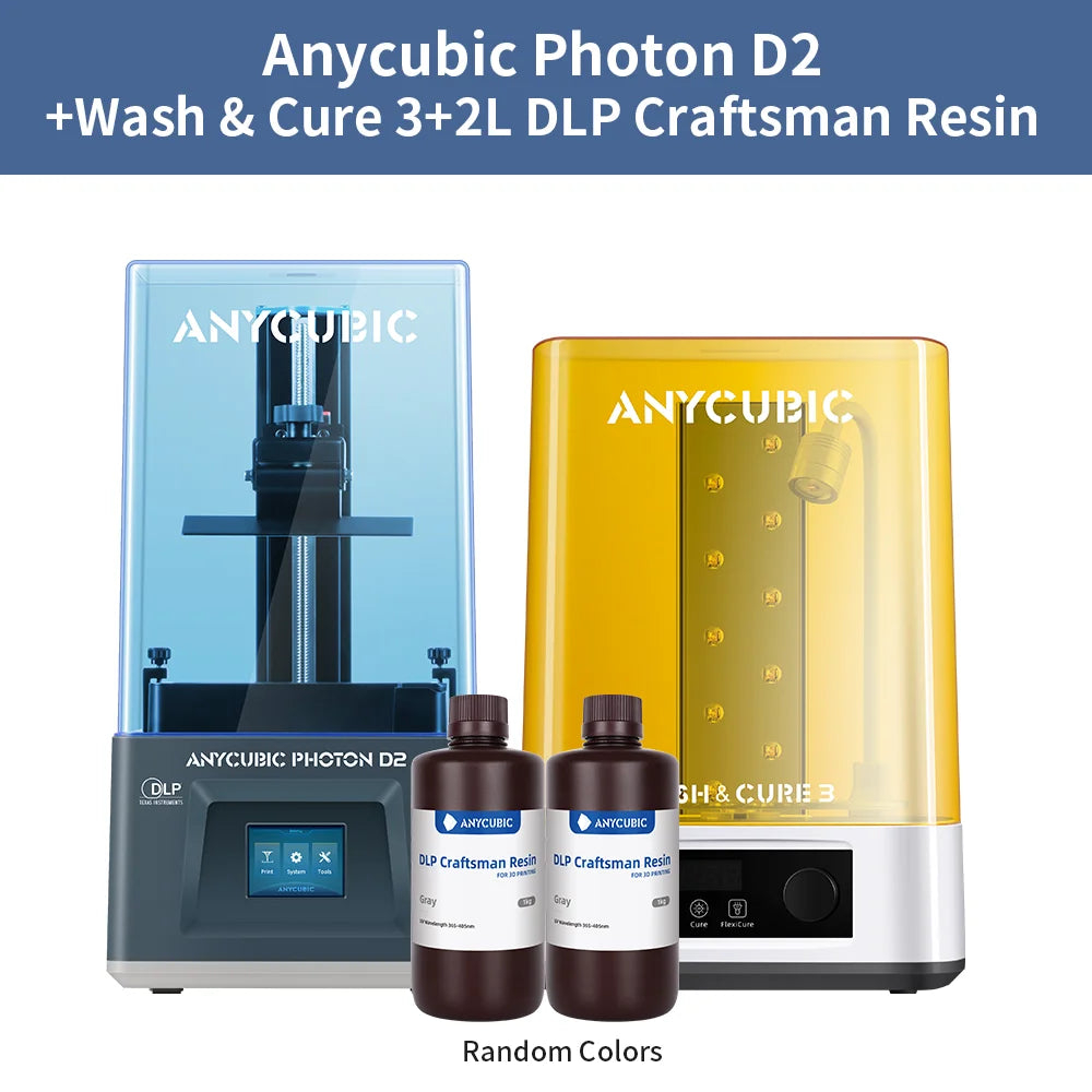 Anycubic Photon D2 3D tlačiareň DLP vysokorýchlostná, vysoká presnosť 6,5 * 5,1 * 2,9 palca Veľkosť tlače UV živica 3D tlačiareň impresora 3d