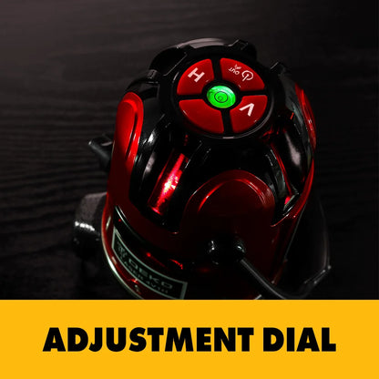 DEKO LL57/58 bodov Červený/Zelený laserová vodováha Samonivelačná horizontálna a vertikálna 360 stupňová úprava Vyššia viditeľnosť