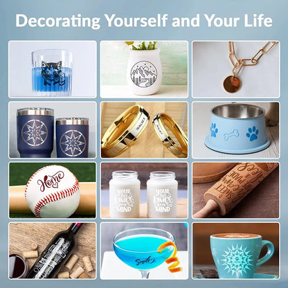 Algolaser Delta 22W remeselná laserová rezačka rytec Inteligentnejšia dotyková obrazovka s rotačným a vzduchovým čerpadlom na remeselnú výrobu dreva/PVC/kovu/MDF