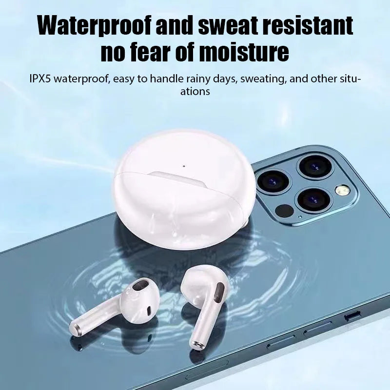 Air Pro 6 TWS Fone Bluetooth slúchadlá Bezdrôtové slúchadlá s dotykovým ovládaním mikrofónu Bezdrôtové Bluetooth slúchadlá Headset Pro 6