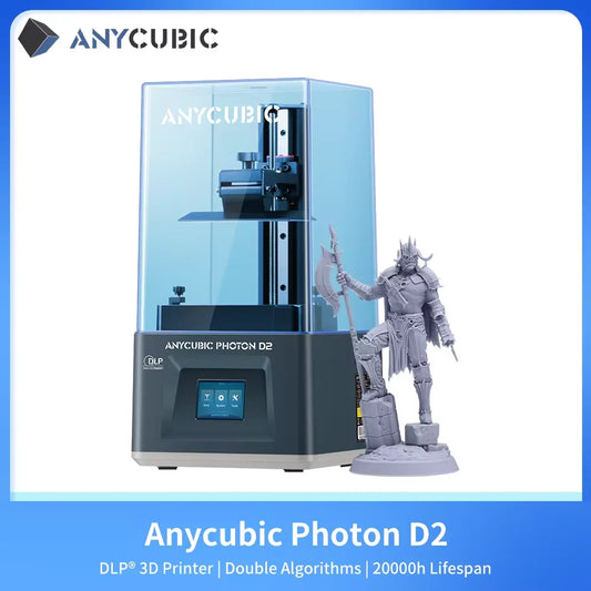 Anycubic Photon D2 3D tlačiareň DLP vysokorýchlostná, vysoká presnosť 6,5 * 5,1 * 2,9 palca Veľkosť tlače UV živica 3D tlačiareň impresora 3d
