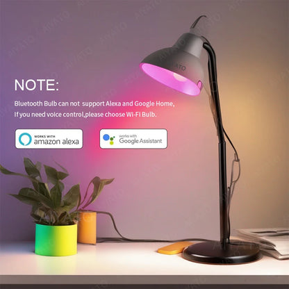 Tuya WIFI Bluetooth LED žiarovka Smart Life Ovládanie APP Stmievateľné 9W 18W E27 220V RGB+CW+WW Lampy na zmenu farby Kompatibilné IOS/Android