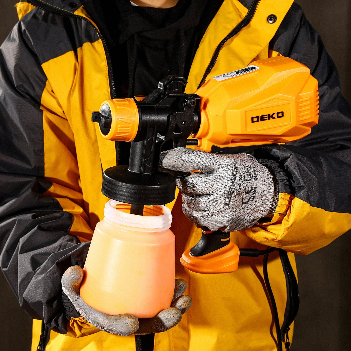 DEKO Nový produkt DKSG45K1 450W VYSOKÝ VÝKON DOMÁCA ELEKTRICKÁ STRIEKACIA PISTOLKA pre domácich majstrov