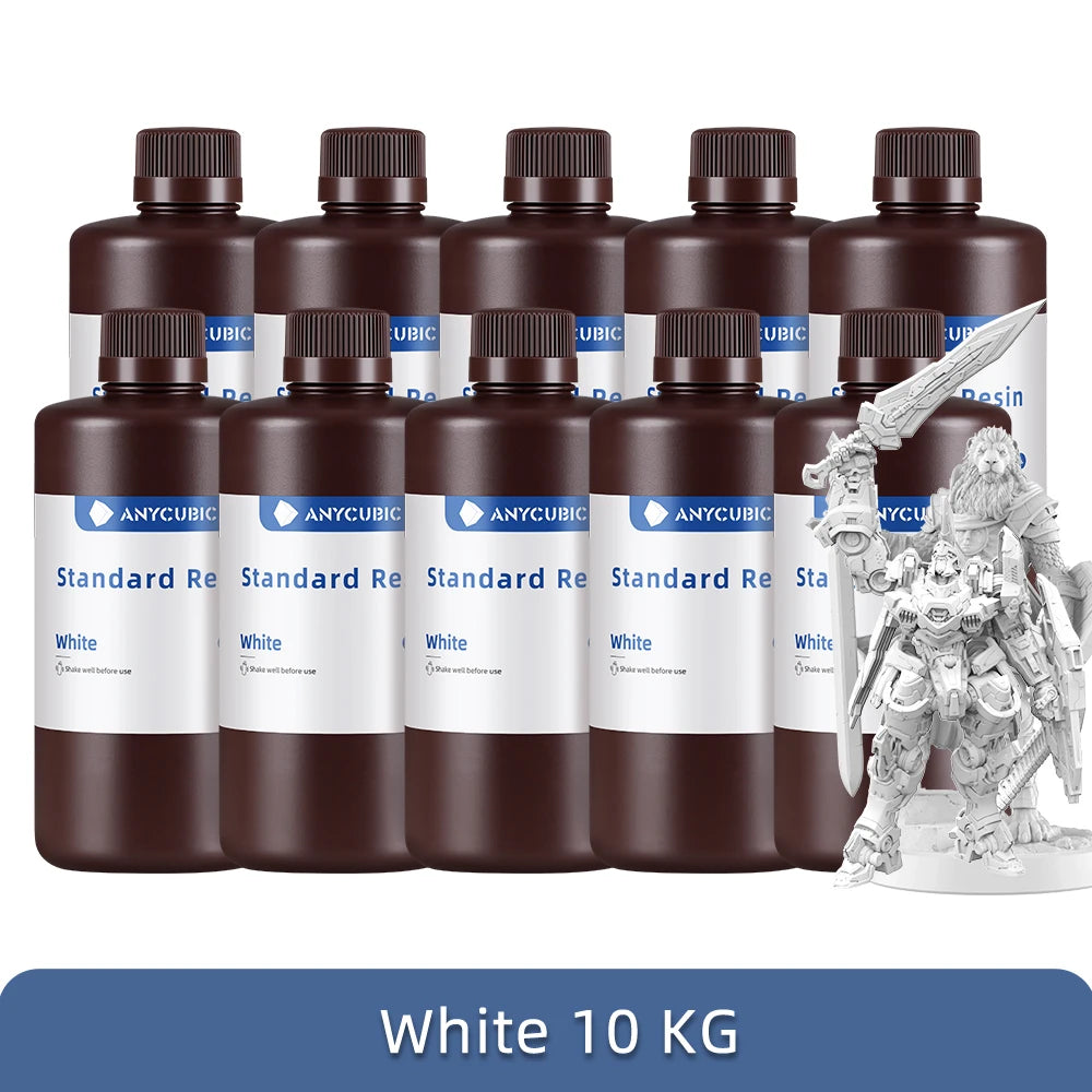 ANYCUBIC 1kg/10kg tekutá fotopolymérová živica 405nm UV živica pre LCD 3D tlačiareň Tlačový materiál pre Photon Mono 4K atď.