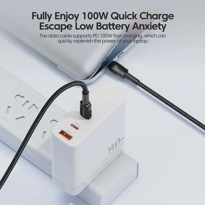 Toocki 100W kábel typu C na USB C PD 3.0 rýchle nabíjanie 4.0 rýchle nabíjanie typu C na typ C pre iPhone 15 Macbook Samsung Xiaomi