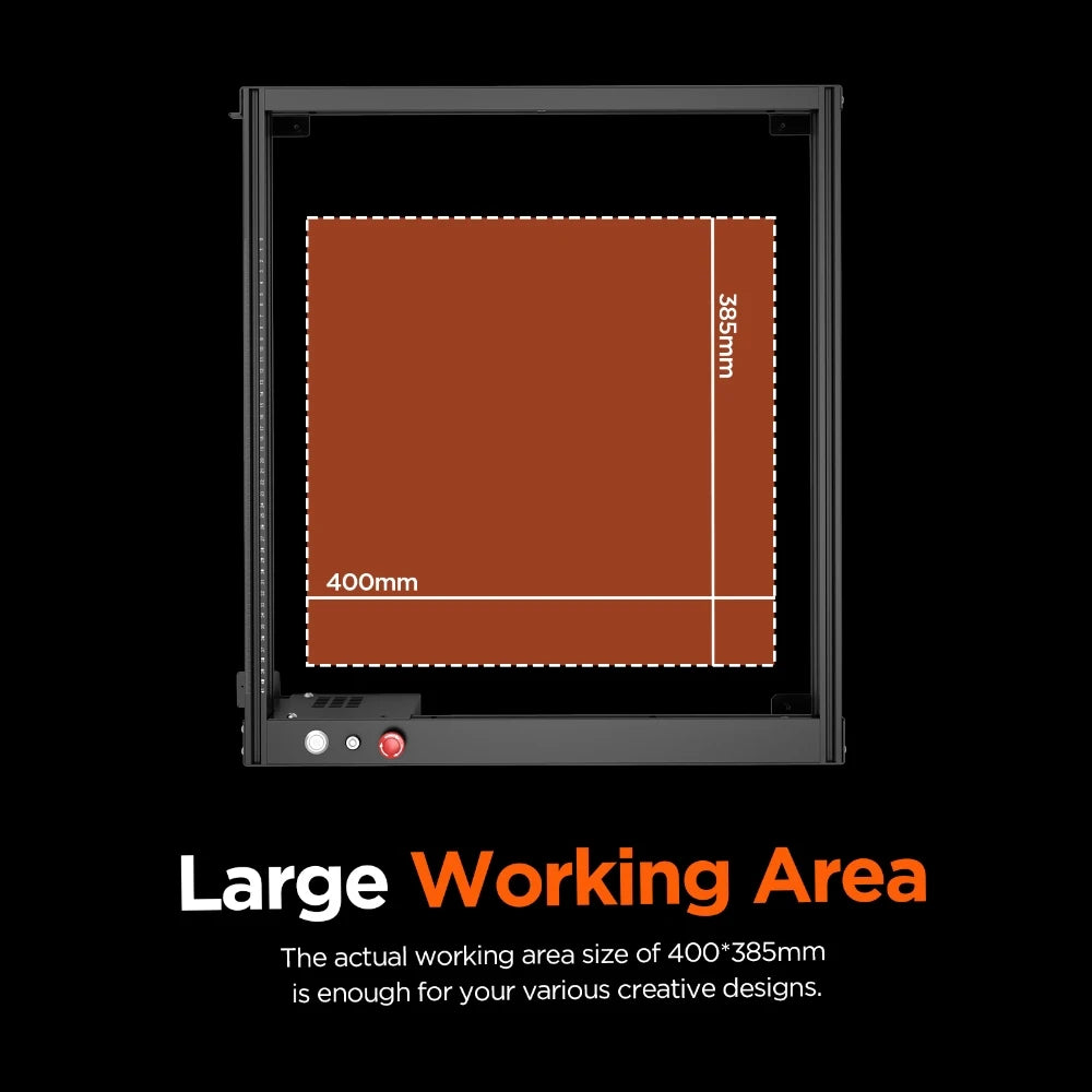 ACMER P1 20W laserový gravírovací rezací stroj Automatický systém vzduchovej asistencie APP Ovládanie Wifi Kov Drevo Koža Laserové rezacie zariadenie