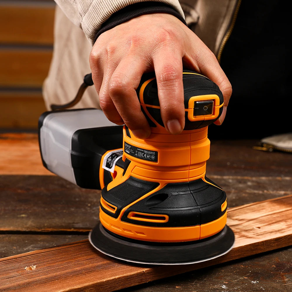 DEKO DKOS32XL125 320W Rýchlosť 14000pm Excentrická brúska Home Urob si sám Carpenter Strong Dust Collection Leštička