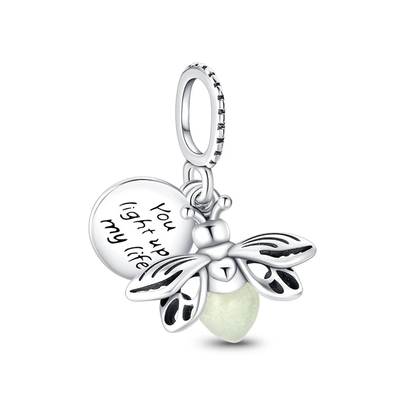2024 Hot Sale Novinka v striebornej farbe Ocean Collection Charm Firefly Beads Fit Pandora náramok DIY prívesok Žena šperky