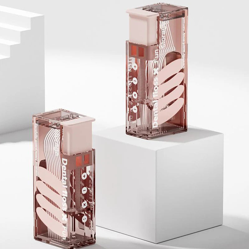 Zásobník na dentálnu niť s 10 ks úložného boxu s automatickým plnením na starostlivosť o ústnu hygienu