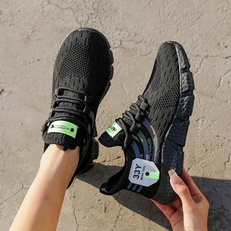 Ženy Vulkanizované Topánky Tenisky Ľahké Letné Žena Neformálne Športová obuv Priedušné Jogging Tréneri Vychádzkové tenisky
