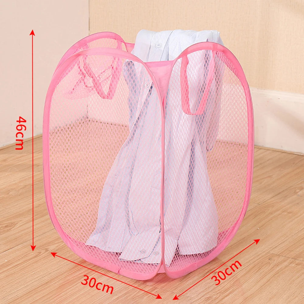 Skladací kôš na triedenie špinavej bielizne Rám na umývanie Utierka do kúpeľne Sieťovina Úložná taška Rám Vedro Organizátori bielizne Úložné vrecko