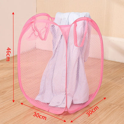 Skladací kôš na triedenie špinavej bielizne Rám na umývanie Utierka do kúpeľne Sieťovina Úložná taška Rám Vedro Organizátori bielizne Úložné vrecko