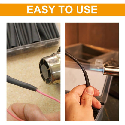 164/328/530 kusov teplom zmršťovacích hadičiek Vodotesný elektrický drôtený obal na káble Sortiment elektrických izolačných tepelne zmršťovacích hadičiek