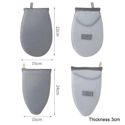 1 ks látková ručná žehliaca doska Žehliaca doska pre malé domáce žehlenie Rukavice proti žehleniu Izolovaná ručná žehliaca podložka pre domácnosť