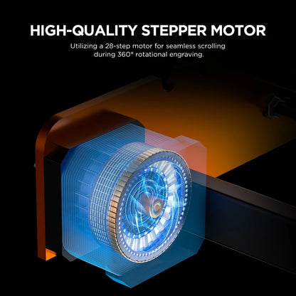 Laserový rotačný valček ACMER M2 Laserový gravírovač Rotačný valec osi Y pre laserové rezacie stroje Gravírovanie valcových predmetov Plechovky