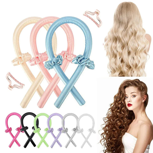 Lazy Heatless Curling Rod s klipom Eva Sponge Pena Spacie mäkká vlnová kulma Kulma na hrubé črevo Stylingové nástroje