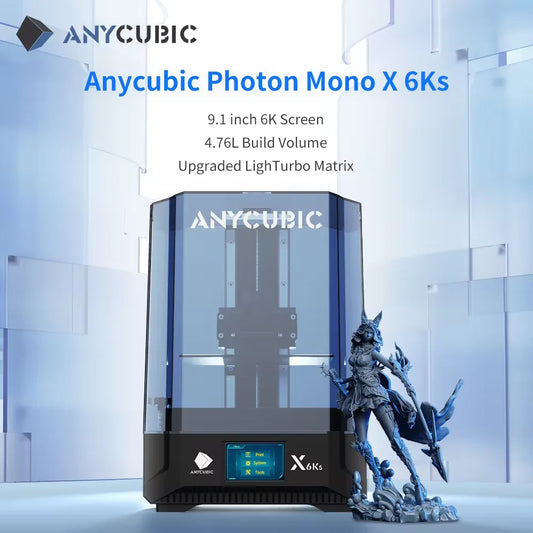3D tlačiareň ANYCUBIC Photon Mono X 6Ks LCD 9,1'' 6K veľká obrazovka 3D tlač 4,76 l objem UV živice SLA 3D tlačiarne