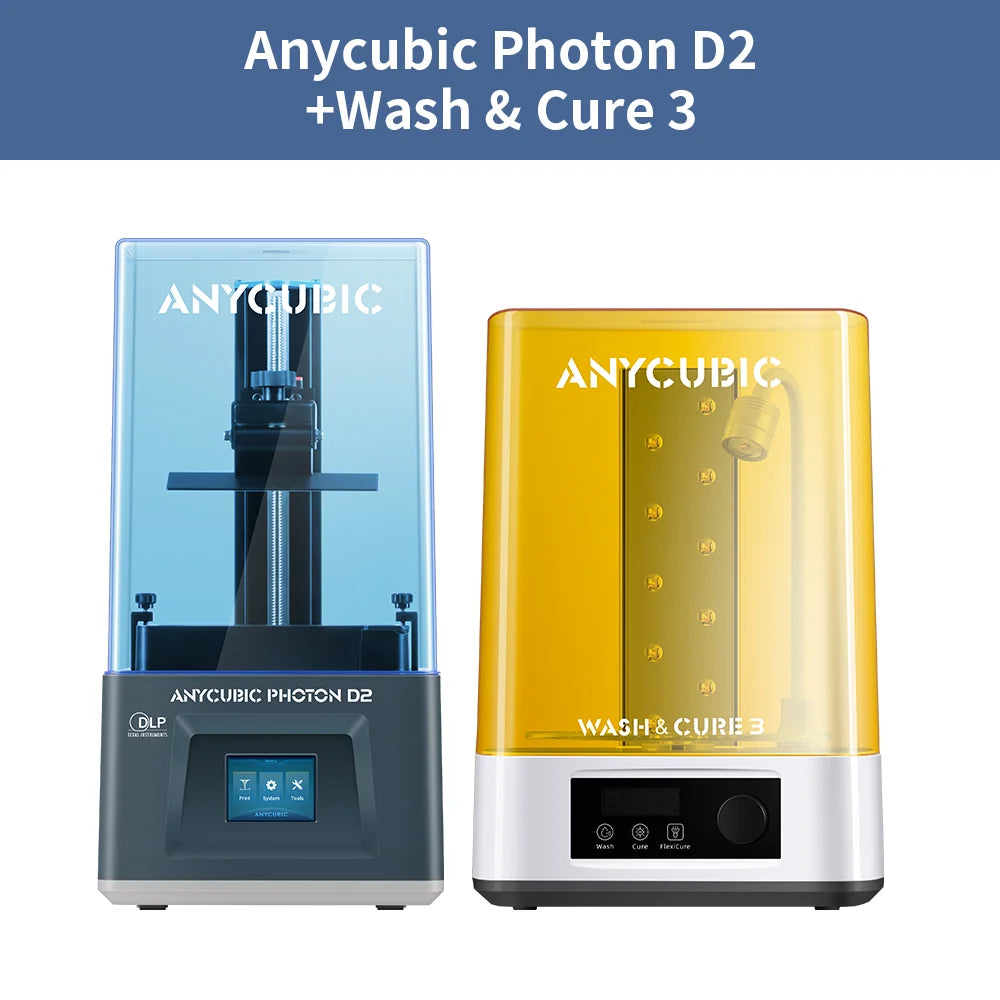 Anycubic Photon D2 3D tlačiareň DLP vysokorýchlostná, vysoká presnosť 6,5 * 5,1 * 2,9 palca Veľkosť tlače UV živica 3D tlačiareň impresora 3d