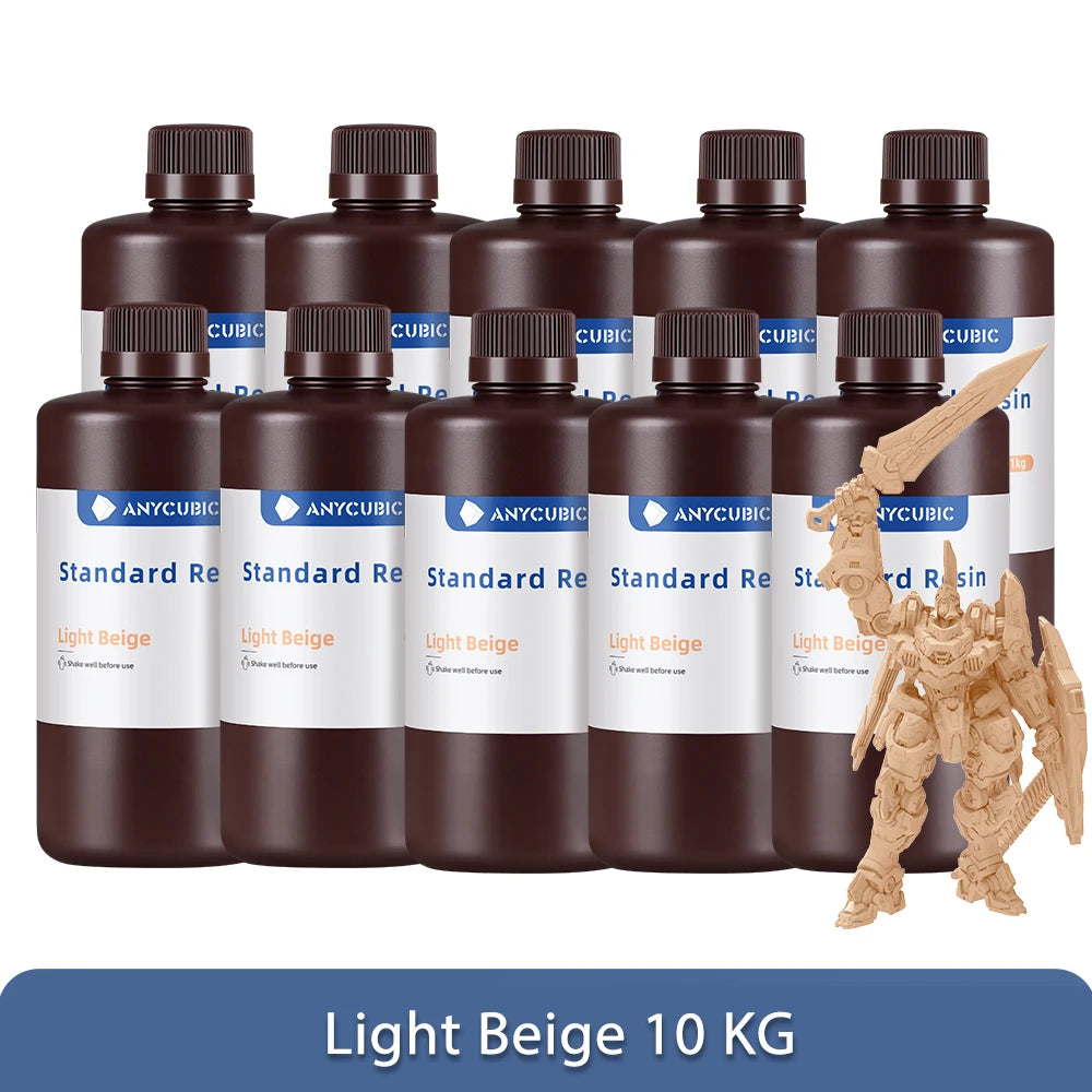 ANYCUBIC 1kg/10kg tekutá fotopolymérová živica 405nm UV živica pre LCD 3D tlačiareň Tlačový materiál pre Photon Mono 4K atď.