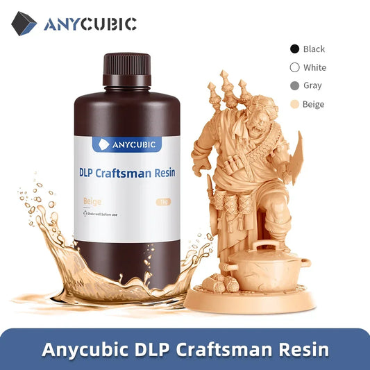 ANYCUBIC DLP Craftsman Resin DLP Exkluzívne živice Dlhá životnosť Vysoko presný 3D tlačový materiál vyvinutý pre Photon Ultra