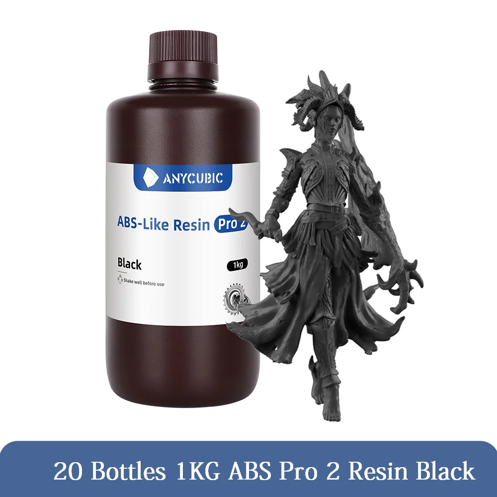 ANYCUBIC Živica ABS Pro 2/ Vodné umývanie/ ECO Rastlinná živica 405nm UV živica 10kg Pre LCD 3D tlačiareň Materiál na tlač