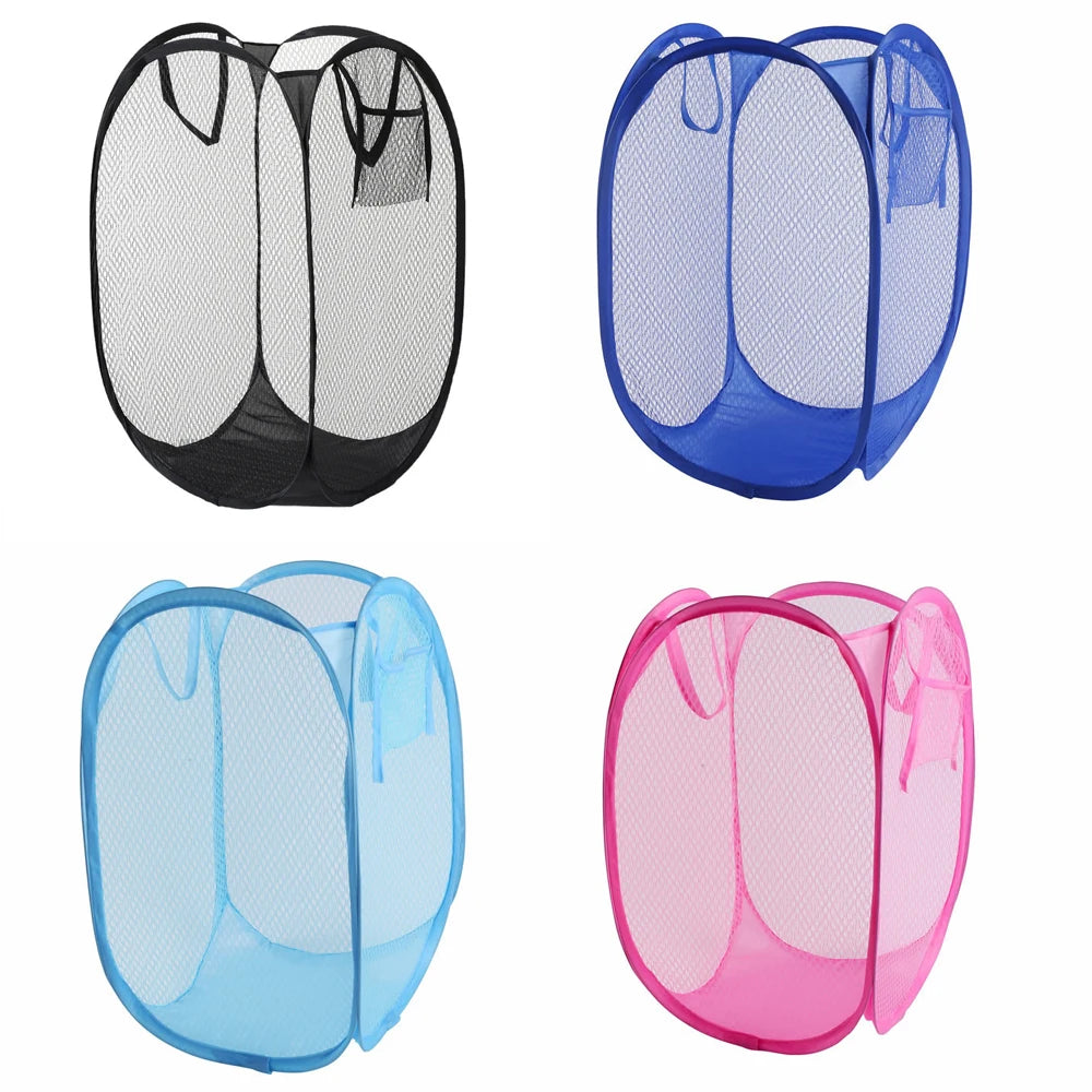 Skladací kôš na triedenie špinavej bielizne Rám na umývanie Utierka do kúpeľne Sieťovina Úložná taška Rám Vedro Organizátori bielizne Úložné vrecko