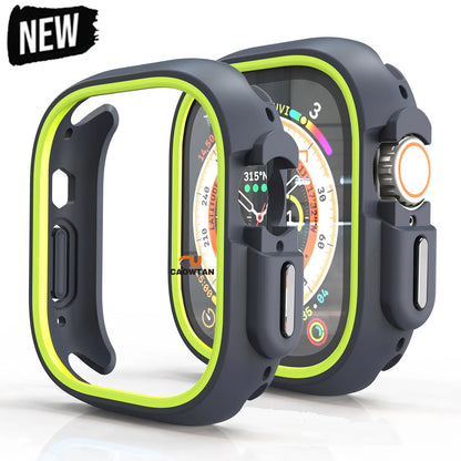 Pre Apple Watch Ultra 49 mm 44 mm 45 mm TPU ochranné puzdro Silikónové puzdrá na nárazníky Kryt pre iWatch Series 8 7 6 se 5 4