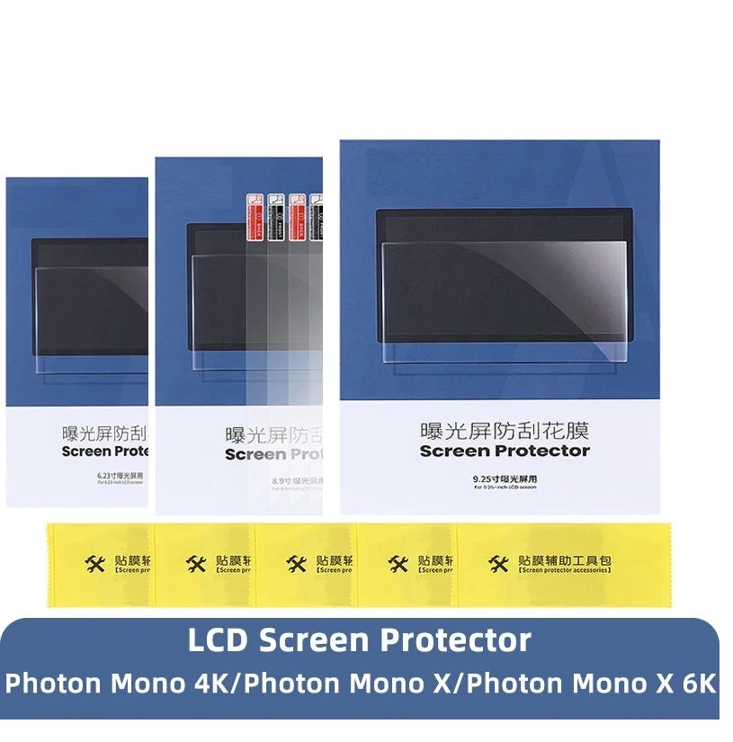 ANYCUBIC 3D diely tlačiarne 5ks súprava ochrany LCD obrazovky pre Photon Mono 4K, Photon Mono X (6K) 6,23/8,9/9,25 palca