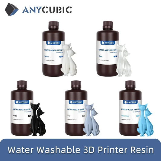 ANYCUBIC Water-wash Živica pre LCD 3D tlačiareň Vysoko presná 3D tlač s nízkym zápachom Nízka viskozita Štandardný fotopolymér