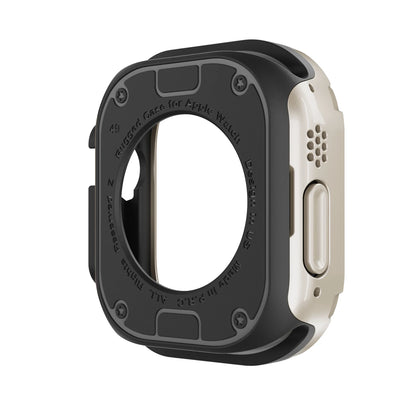 Puzdro 2 v 1 pre Apple Watch 41 mm 45 mm 40 mm 44 mm 49 mm TPU + PC nárazuvzdorný ochranný nárazník pre Iwatch Series Ultra 8 7 6 5 4 3 SE