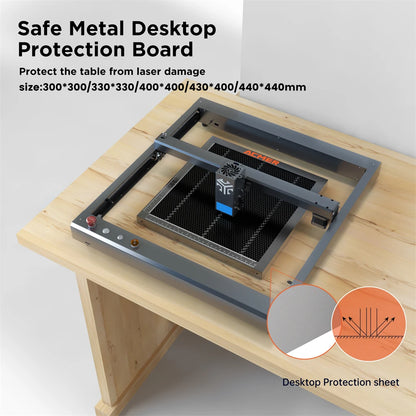 ACMER laserový rezací voštinový pracovný stôl pre P1 10 P2 33W CO2 alebo diódový CNC laserový gravírovací stroj na rezanie 400x400/440x440mm