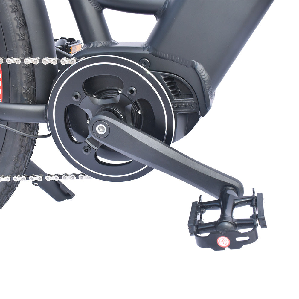 TTGO LK-ZZ-28ST Electric Bike, 250W Motor, 36V 20AH Battery, 700C*45C Tires, 25km/h Max Speed, 180km Range, Hydraulic Disc Brake, Shimano 9 Speed, LCD Display - Black