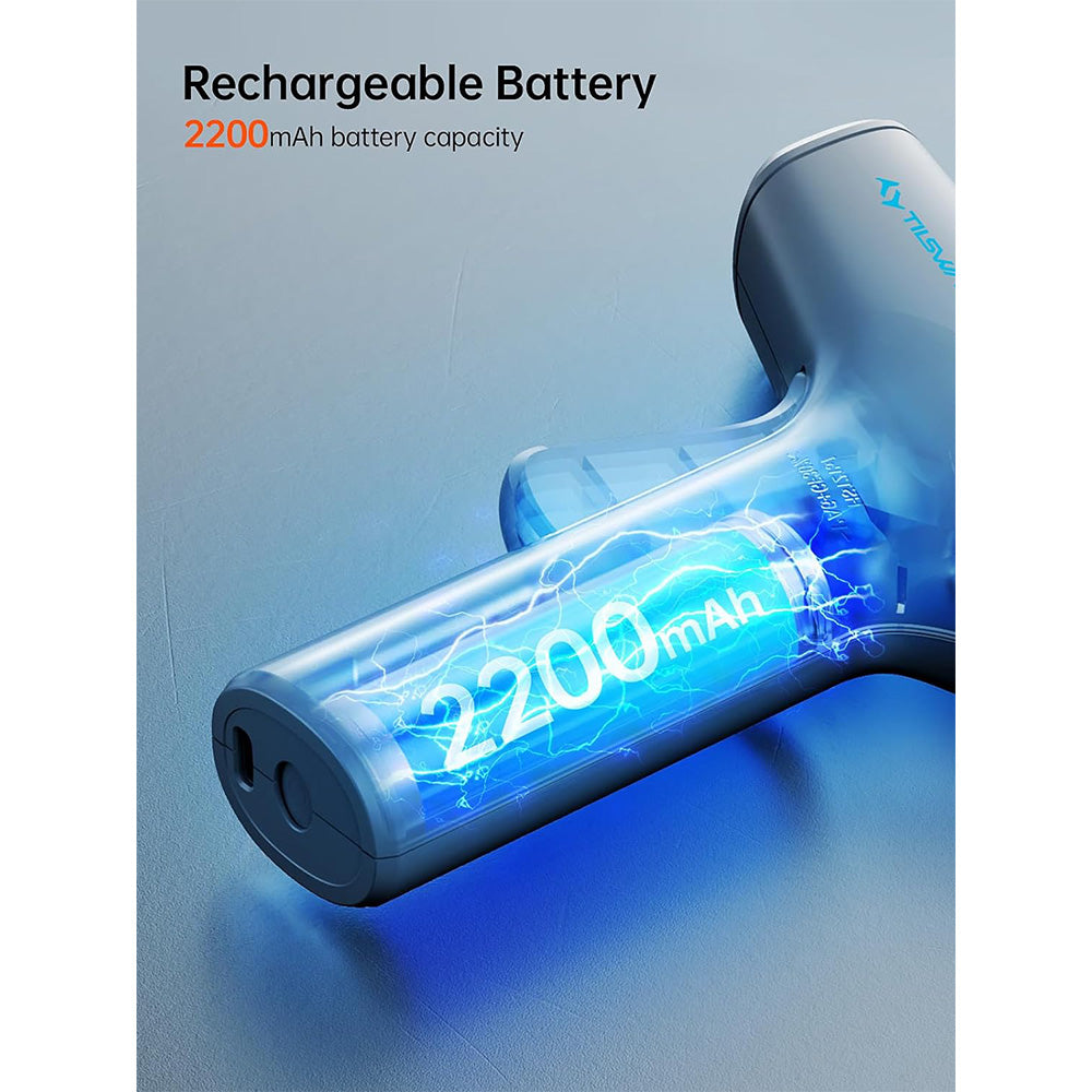 Tilswall W104 4V Cordless Hot Glue Gun, 15s Fast Preheating, 2200mAh USB-C Rechargeable, Smart Power-off